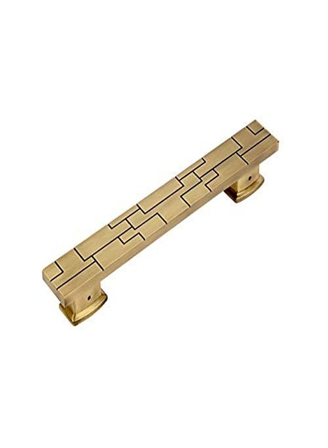 إنديد طقم مقابض أبواب نحاسية عتيقة الطراز للمنزل، 12 بوصة (عبوة من قطعتين) (التصميم 2) - Image 2